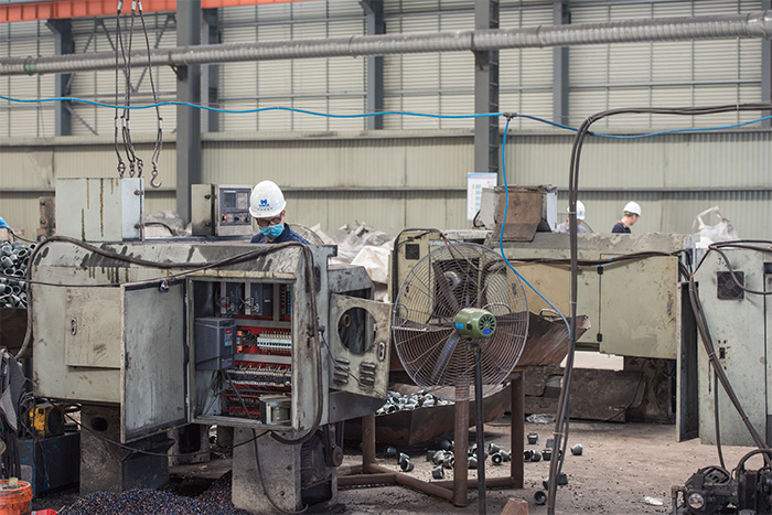 渭南网架配件-锥头加工车间