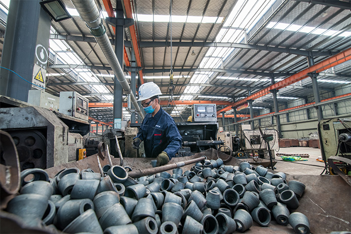 渭南网架配件-锥头加工车间